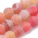 Chapelets de perle en agate naturelle patinée G-S259-05-6mm-2