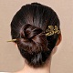 Тибетский стиль аксессуары для волос сплав фурнитуры склеивает волосы TIBE-Q035-031AB-NR-5