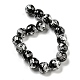 Chapelets de perles perles en agate noire naturelle G-C077-12mm-3B-5