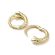 Snake Rack Plating Brass with Cubic Zirconia Twister Clasp EJEW-Z031-01G-2