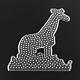 Girafe abc panneaux perforés en plastique utilisés pour les perles à repasser 5x5mm diy DIY-Q009-37-1