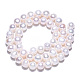Fili di perle di perle d'acqua dolce coltivate naturali PEAR-N013-08E-4