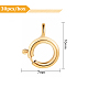 Brass Spring Ring Clasps KK-BC0005-78G-3