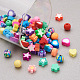 Craftdady 240pcs 8 styles perles d'argile polymère faites à la main CLAY-CD0001-07-4