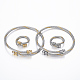 Set di braccialetti e anelli di coppia in acciaio inossidabile di tendenza SJEW-H073-09-1