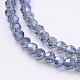 Brins de perles de verre rondes à facettes (32 facettes) X-EGLA-D021-59-2