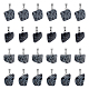 UNICRAFTALE 24Pcs Nuggets Pendants Natural Snowflake Obsidian Pendants with Stainless Steel Snap On Bails 15~35mm Long Snowflake Gemstone Pendant Quartz Charms Stone for DIY Necklace Jewelry Making G-UN0001-16B-1