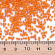 ガラスシリンダービーズ  シードビーズ  不透明色  丸い穴  サンゴ  1.5~2x1~2mm  穴：0.8mm  約8000個/袋  約1ポンド/バッグ SEED-S047-K-005-4