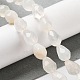 Chapelets de perles en agate blanche naturelle G-P520-B03-01-2
