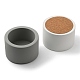 Fingerinspire 2pcs 2 couleurs tasses de bougie en ciment AJEW-FG0001-93A-2