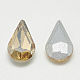 Cabujones de cristal con rhinestone RGLA-T082-6x10mm-06-2