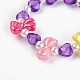 Acrylic Beads Kids Stretch Bracelets BJEW-JB03885-03-2