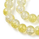 Transparent Crackle Baking Painted Glass Beads Strands X1-DGLA-T003-01A-15-3