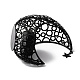 Hollow Moon Iron Candle Holder AJEW-WH0314-19B-2