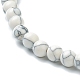 Synthetische Howlith Perlen Stretch Armbänder BJEW-A117-A-10-6