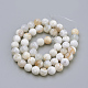 Chapelets de perle en agate naturelle patinée G-S249-09-10mm-2