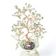 セラミック花瓶のディスプレイ装飾に真鍮で包まれたワイヤー金のなる木が付いた天然グリーン アベンチュリン チップ  ホームオフィスの装飾に幸運を祈ります  150x81x280mm DJEW-B007-01E-3