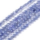 Natürliche Tansanitblau Perlen Stränge G-I249-A29-1