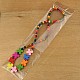 Colorful Wood Necklaces for Kids NJEW-JN00306-4