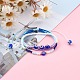 Ensemble de bracelets de perles tressées en cordon de polyester réglable et de bracelets extensibles BJEW-JB05980-4