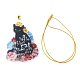 Christmas Cat Shape Acrylic Pendant Decoration HJEW-E007-01G-03-2