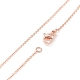 Brass Chain Necklaces MAK-L009-03RG-1