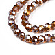 Electroplate Glass Beads Strands EGLA-R016-4m-4-3