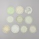 Кружевные круглые бумажные подушечки для альбомов DIY-WH0028-84A-1