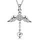Модное серебряное цветное латунное ожерелье с микро-паве и кубическим цирконием для женщин NJEW-BB08792-1