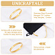 Unicraftale 1 pc bracelets rainurés en acier inoxydable STAS-UN0042-50A-G-5