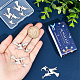 SUNNYCLUE 1 Box 10Pcs Stainless Steel Halloween Charms Witch Charm Wizard Hat Charms Laser Cut Magic Fairy Flying Broom Charm Broomstick Cat Charms for Jewelry Making Charm Earrings DIY Supplies STAS-SC0005-14-3