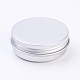 Round Aluminium Tin Cans CON-WH0010-02P-40ml-1