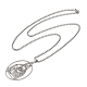Ожерелья с подвеской в форме овала из нержавеющей стали 201 с полыми бусинами NJEW-K283-05P-2