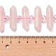 Нити бусин из натурального розового кварца с двойными концами G-H069-B17-01-5