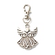 Angel & Fairy Schlüsselanhänger aus Legierung im tibetischen Stil HJEW-JM00560-04-1