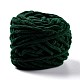 柔らかいかぎ針編みの糸  スカーフ用の太い編み糸  バッグ  クッション作り  濃い緑  7~8mm  65.62ヤード（60m）/ロール OCOR-G009-03S-2