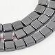 Cuboid Electroplated Non-magnetic Synthetic Hematite Bead Strands G-M232-02G-1