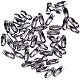 PandaHall About 50 Pcs 304 Stainless Steel Ball Chain Connectors Cord End Clasps for Jewelry Making STAS-PH0002-43P-1