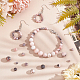 OLYCRAFT 4Strands Natural Pink Zebra Jasper Stone Beads 8mm/6mm/10mm/4mm Gemstone Round Loose Beads Crystal Energy Stone for Jewelry Making DIY Handmade G-OC0001-22M-5