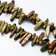 Natural Unakite Stone Bead Strands G-R223-02-1
