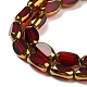 Electroplate Opaque Color Glass Beads Strands EGLA-Q127-A01-02G-3
