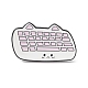 Pasador de esmalte de teclado JEWB-K053-10EB-1