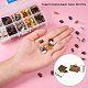 PH PandaHall 400PCS 5 Color Iron Ribbon Ends Bracelet Bookmark Pinch Clamp Cord Ends Fasteners Clasp Leather Crimp Ends Jewelry Making Findings IFIN-PH0023-27-2