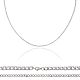 Unicraftale 3pcs 3 tailles 53.3/60/60.5cm chaînes gourmettes chaînes en acier inoxydable gourmette chaîne collier avec fermoirs à pince de homard chaînes en métal pour la fabrication de collier de bijoux bricolage STAS-UN0003-22P-1