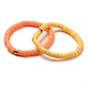 Handmade Polymer Clay Heishi Beads Stretch Bracelets Sets BJEW-JB05902-01-2