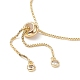Bracelet coulissant ovale en perles naturelles BJEW-JB09315-02-5