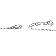 Серебряные ожерелья со стрелками из стерлингового серебра Tinysand 925 и сверкающими фианитами TS-N391-S-4