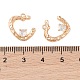 Подвески из латуни с прозрачным стеклом KK-N254-55G-3