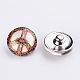 Mixed Flat Round Brass Jewelry Snap Buttons SNAP-MSMC001-01-2