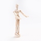 Marionnette en bois vierge inachevée DIY-WH0163-92B-4